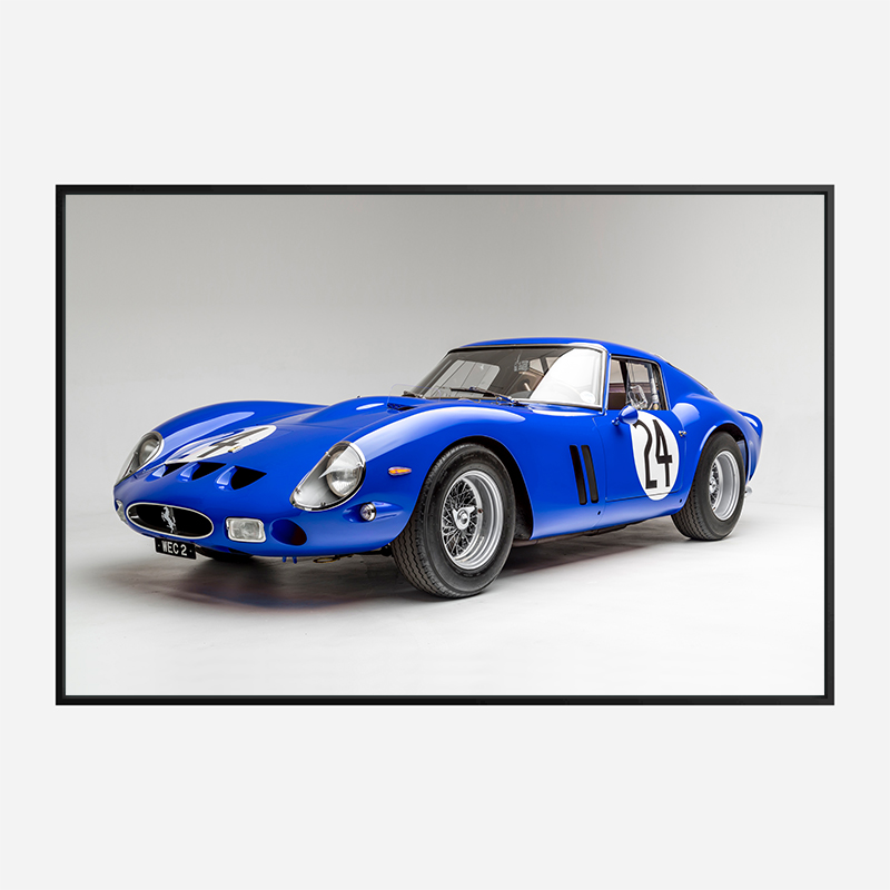 Red line Ferrari 250 GTO RL184 ダークブルー Ferrari 250 GTO in Blue Wall Art